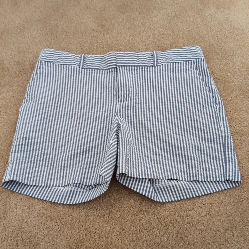 Banana Republic Striped Cotton Shorts Size 0